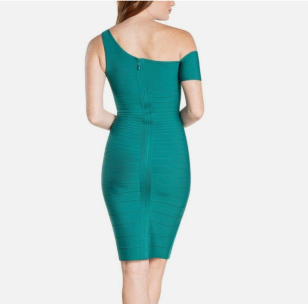 Dress The Population Zanaida Capri Green Bandage Body-co Dress (see measures)